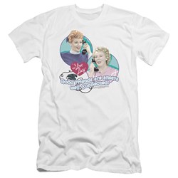 I Love Lucy - Mens Always Connected Premium Slim Fit T-Shirt