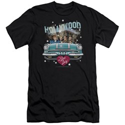 I Love Lucy - Mens Hollywood Road Trip Premium Slim Fit T-Shirt