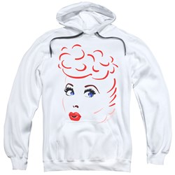 I Love Lucy - Mens Lines Face Pullover Hoodie