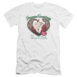 I Love Lucy - Mens Seasons Greetings Premium Slim Fit T-Shirt