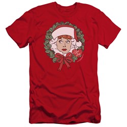 I Love Lucy - Mens Wreath Premium Slim Fit T-Shirt