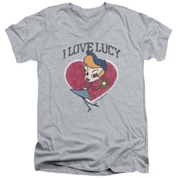 I Love Lucy - Mens Baseball Diva V-Neck T-Shirt