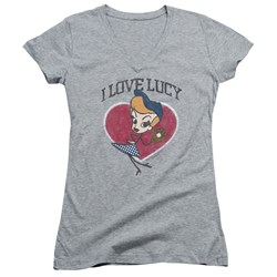 I Love Lucy - Juniors Baseball Diva V-Neck T-Shirt