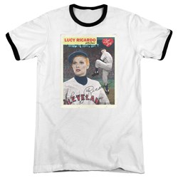 I Love Lucy - Mens Trading Card Ringer T-Shirt