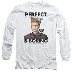 I Love Lucy - Mens Perfect Is Boring Long Sleeve T-Shirt