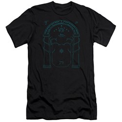 Lord Of The Rings - Mens Doors Of Durin Premium Slim Fit T-Shirt
