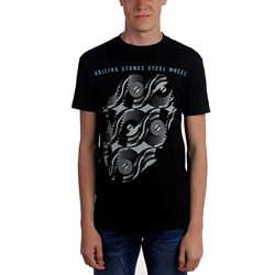 Rolling Stones, The - Mens Steel Wheels Logo T-Shirt