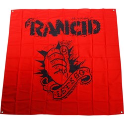 Rancid - Let's Go Flag Fabric Poster