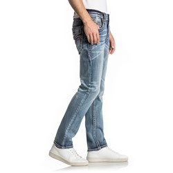 Rock Revival Mens Kort Alternative Straight Jeans