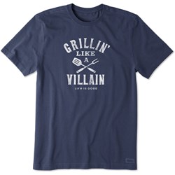 Life Is Good - Mens Grillin' Like A Villain Crusher T-Shirt