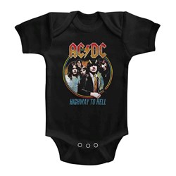 AC/DC Unisex-Baby Highway To Hell Tricolor Onesie