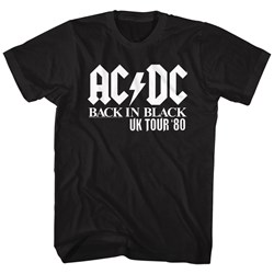 AC/DC Mens Uk Tour Solid White T-Shirt