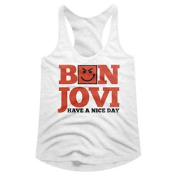 Bon Jovi Womens Have A Nice Day Racerback Tank Top