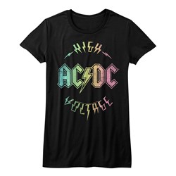 Ac/Dc - Girls Multicolor Voltage T-Shirt