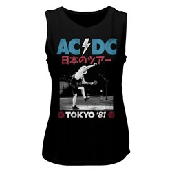 Ac/Dc - Womens Tokyo 81 Muscle Tank Top