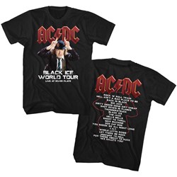 Ac/Dc - Mens Black Ice Tour T-Shirt