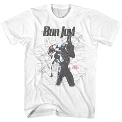 Bon Jovi - Mens Jersey Map T-Shirt
