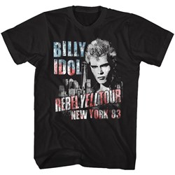 Billy Idol - Mens Ny 83 Flag-Ish T-Shirt
