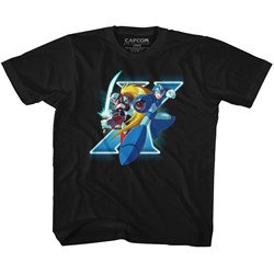 Mega Man - Unisex-Child X And Zero T-Shirt