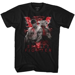 Street Fighter - Mens Smoky V T-Shirt