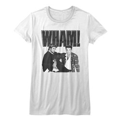 Wham - Girls B&W Poster T-Shirt