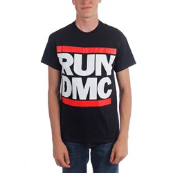 Run DMC - Mens Logo T-Shirt in Black