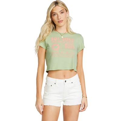 売れ筋商品|||ビラボン カットソー トップス レディース Sweet Moments Short-Sleeve T-Shirt - Women's Salt Crystal Billabong - Womens Sweet Moments Short Sleeve T-Shirt, Color