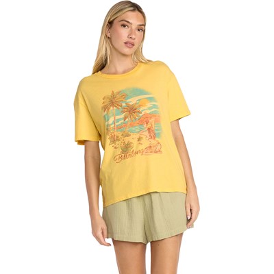 売れ筋商品|||ビラボン Tシャツ レディース トップス PARADISE CALLING TEE - Print T-shirt - pistachio Paradise Calling Tee - Pistachio | Billabong