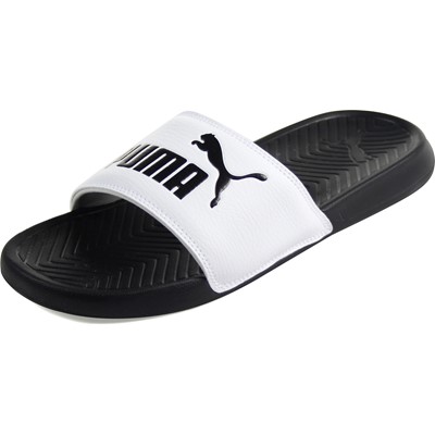 Puma Basic Flip Flop Sandal In Black / White
