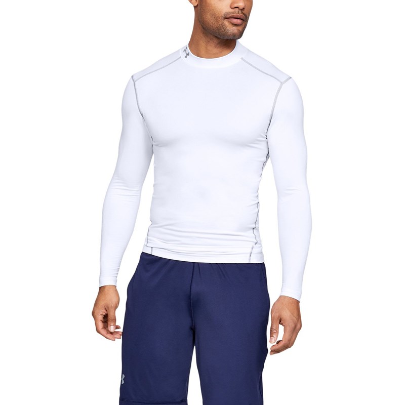 Under Armour - Mens Coldgear Armour Compression Mock Long-Sleeves T-Shirt
