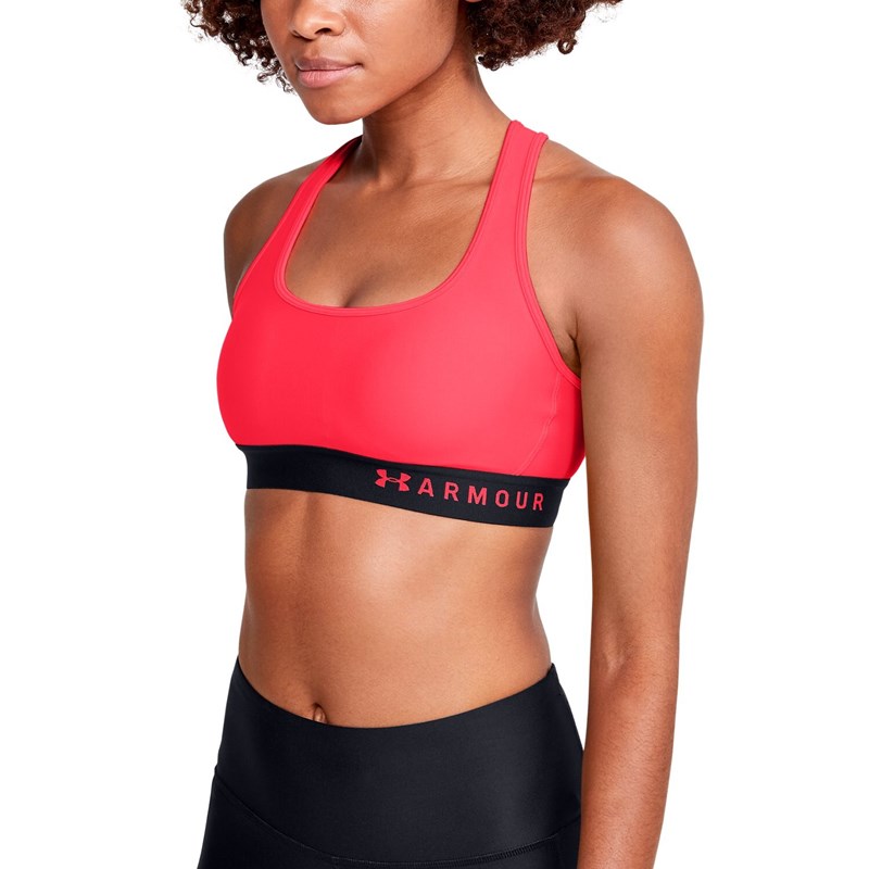Under Armour Armour Mid Crossback Novelty Sports Bra, Beta Light Heather  (628)/Iridescent, X-Small at  Women's Clothing store