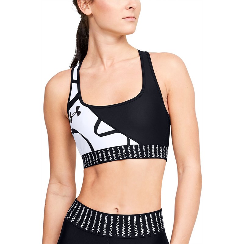 Under Armour - Womens Mid Crossback Graphic Bra