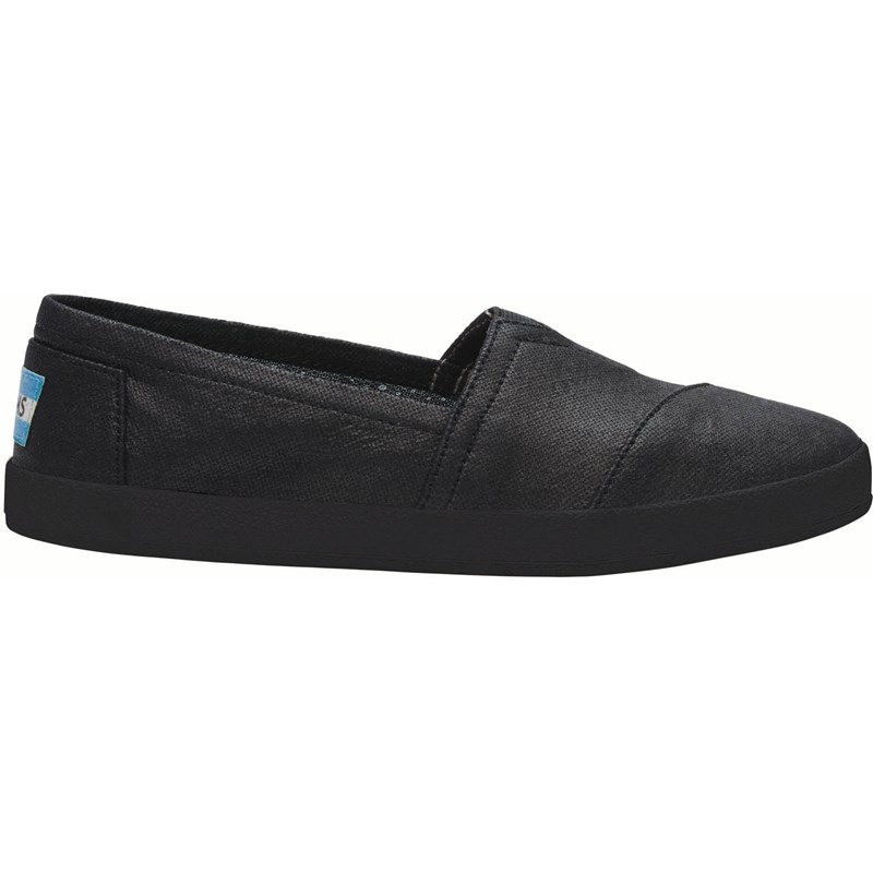 Toms avalon black clearance leather