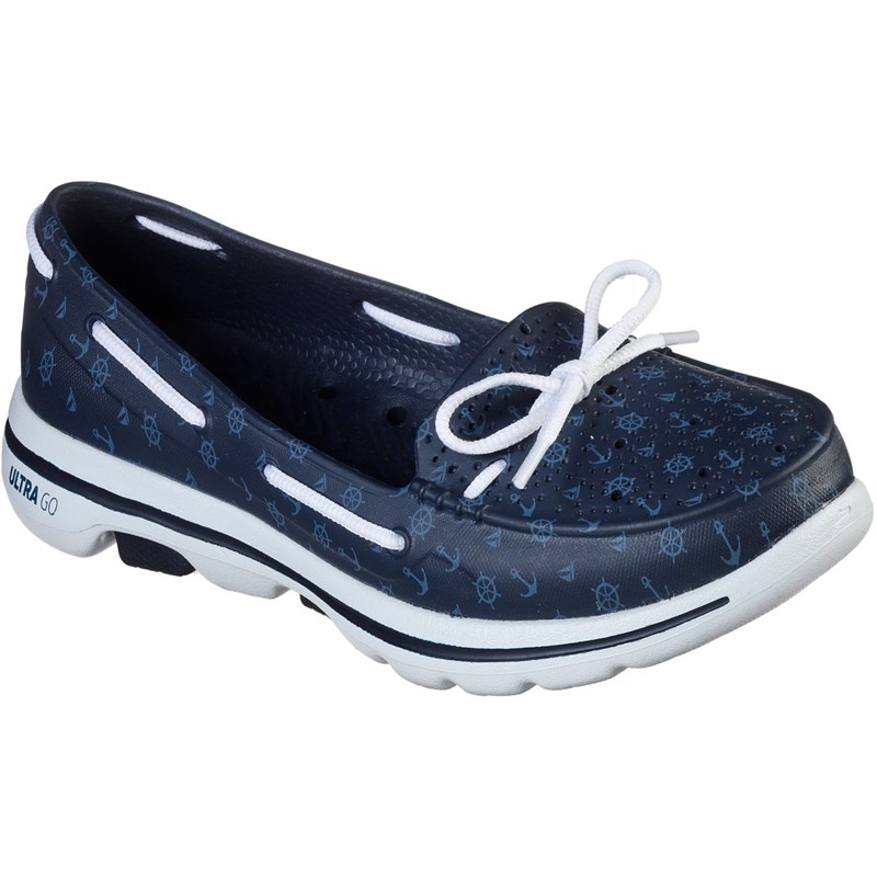 - Womens Cali Gear: Skechers GOwalk 5 - Nautical Shoes
