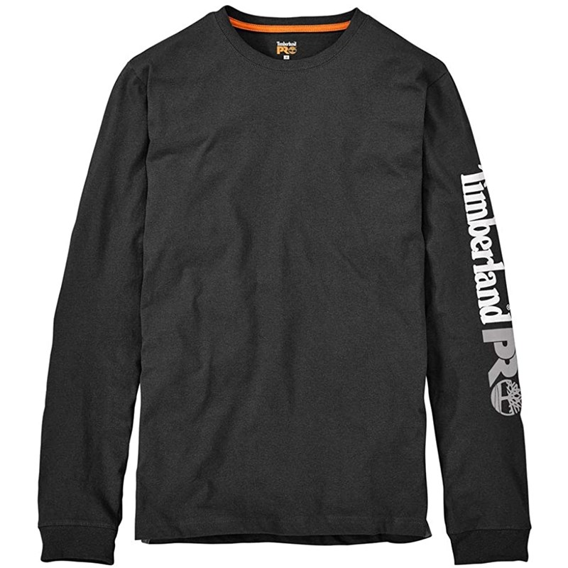 Timberland Exclusive Long Sleeve Arm Logo T-shirt in Black for Men