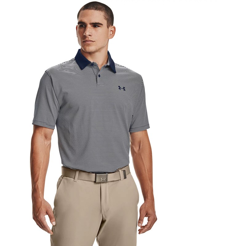 Under armour sale performance stripe polo