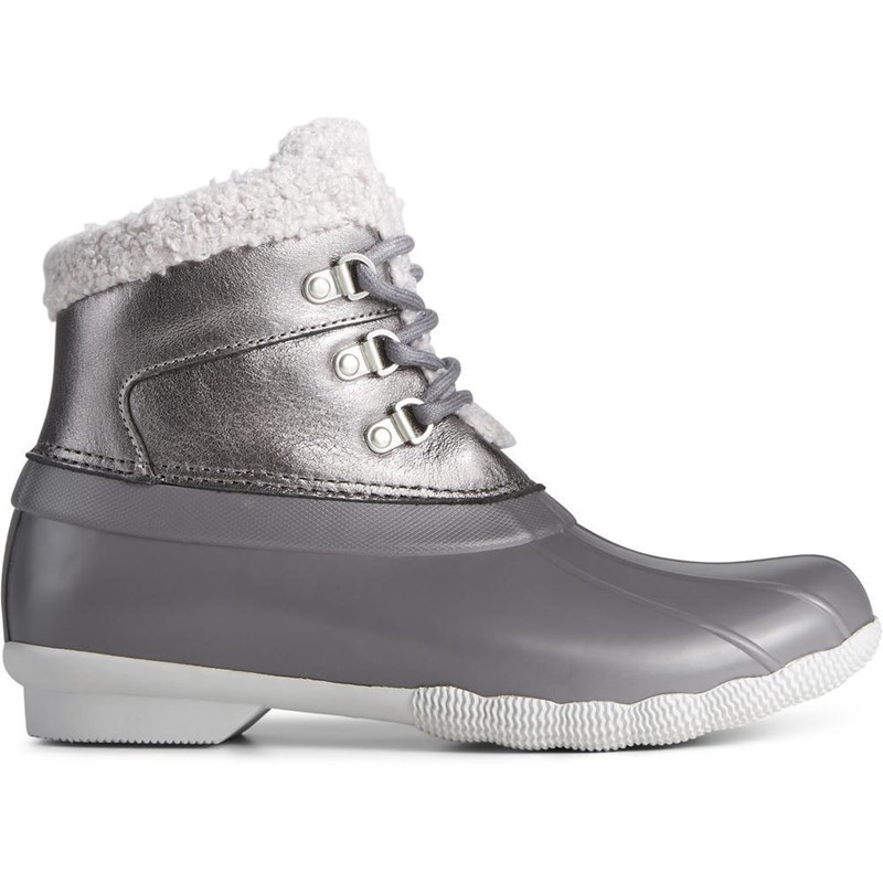 Sperry Women's Saltwater Alpine Snow Boot, Grey, 6