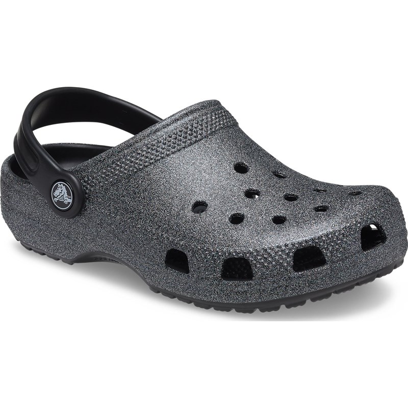 kids glitter crocs