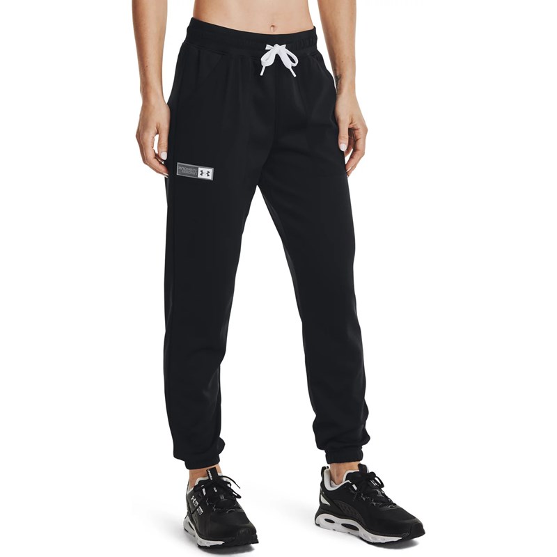 Under Armour Womens Mixed Media Pants - Black