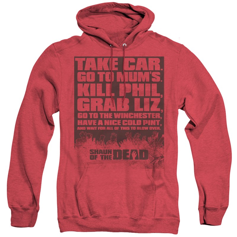 Shaun Of The Dead Mens List Hoodie