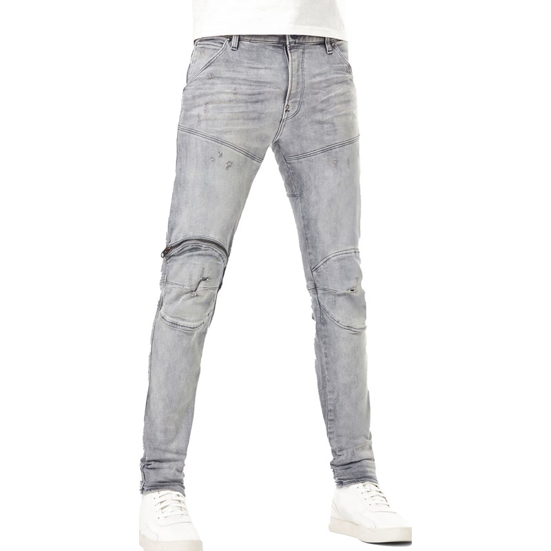 パンツ G-STAR RAW 5620 3D ZIP KNEE SUPER SLIM 5620 3D Zip Knee Skinny Jeans | Grey | G-STAR® US