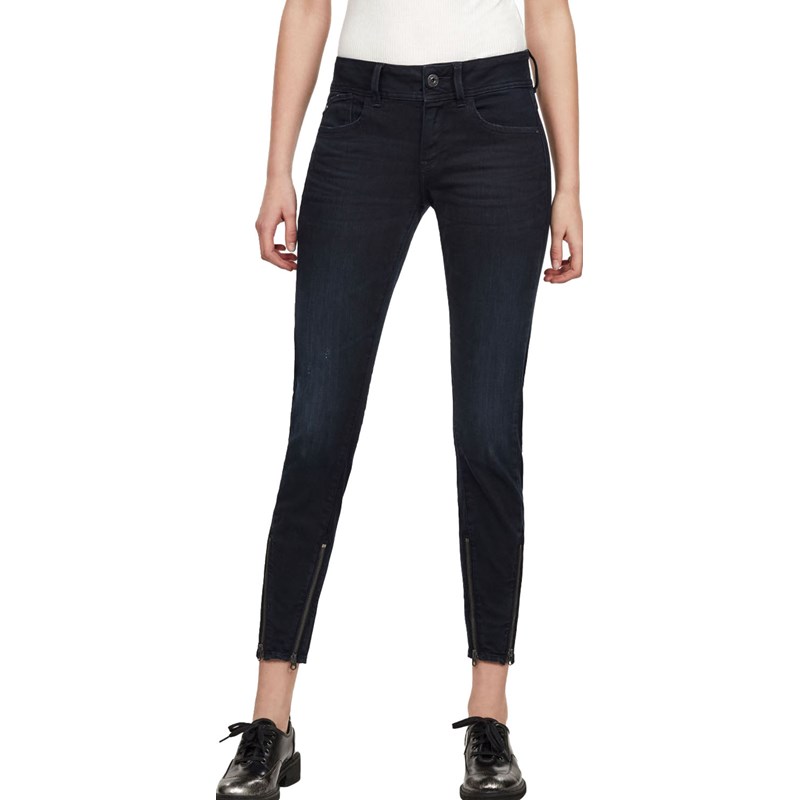 montering Accor At opdage G-Star Raw - Womens Lynn 2-Zip Mid Skinny Ankle Jeans