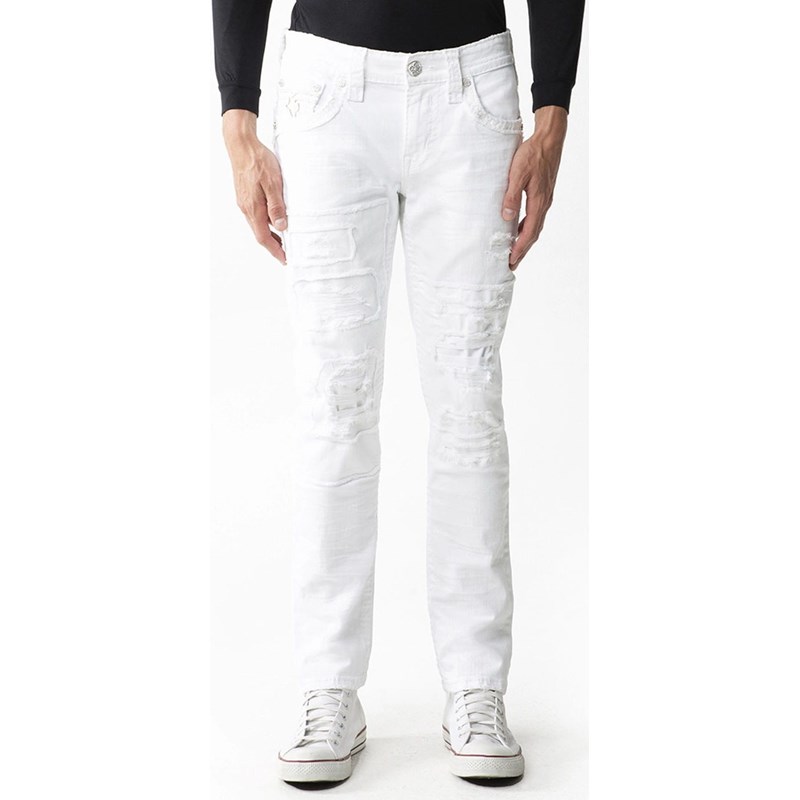 Rock Revival outlet white straight leg jeans