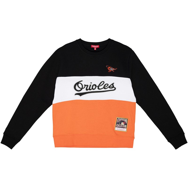 Mitchell And Ness - Baltimore Orioles Womens Women'S Color Block 2.3 Sweater