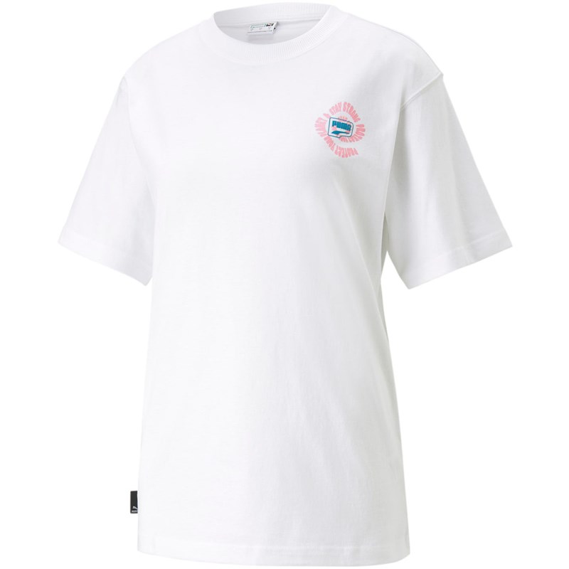 Puma - Womens Downtown Relaxed Graphic T-Shirt