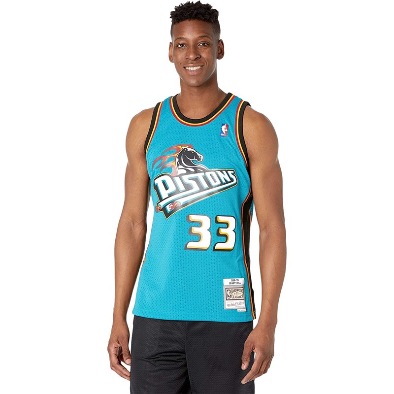 Mitchell And Ness - Detroit Pistons Mens Nba Swingman Road 88