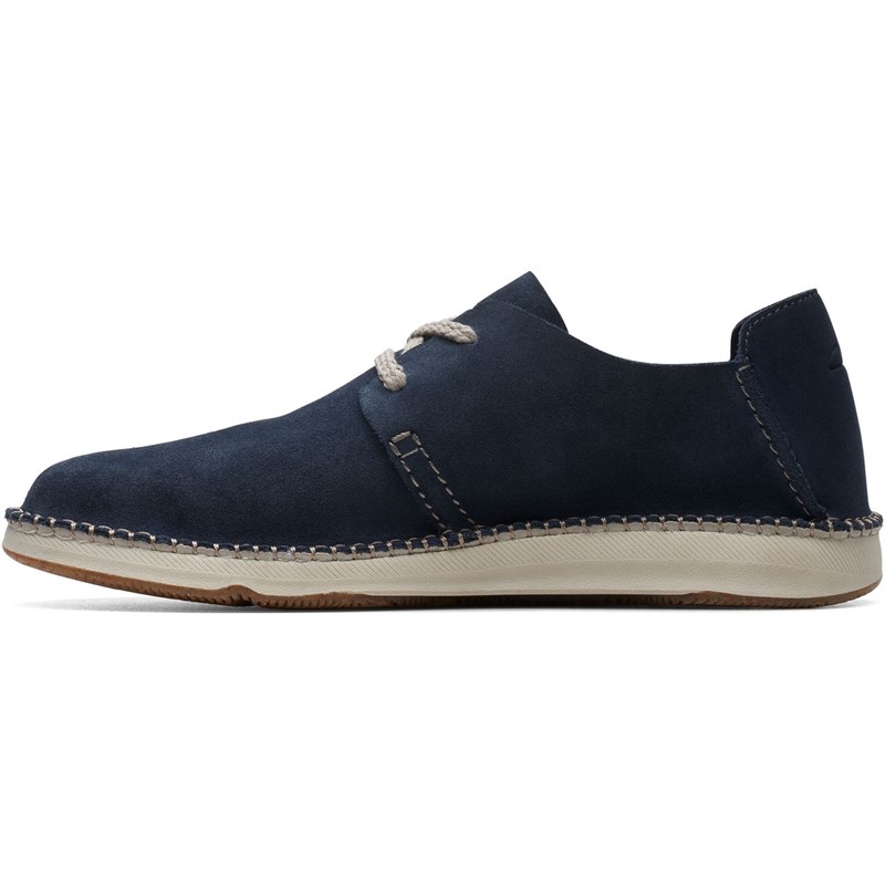 clarks navy suede shoes