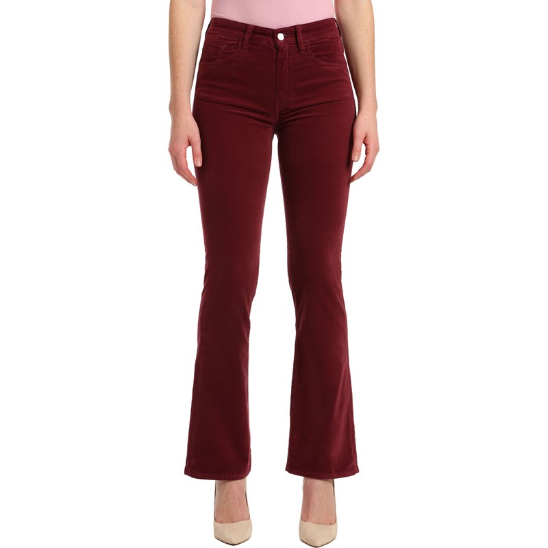 Mavi Women's Maria Flare In Magenta Velvet