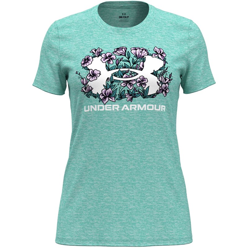 Under Armour - Womens Flower Tech Twist Short Sleeve T-Shirt