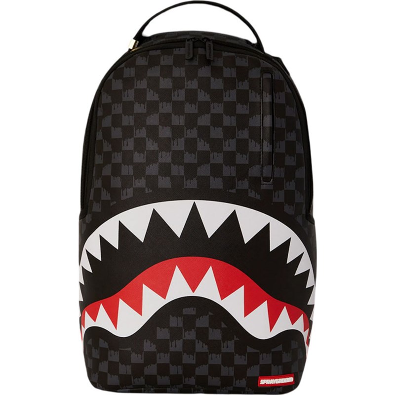 【SPRAYGROUND】Drip Check Shark ショルダーバッグ 関税送料込 Sprayground Drip Check Shark Savvy Crossbody Bag Multi